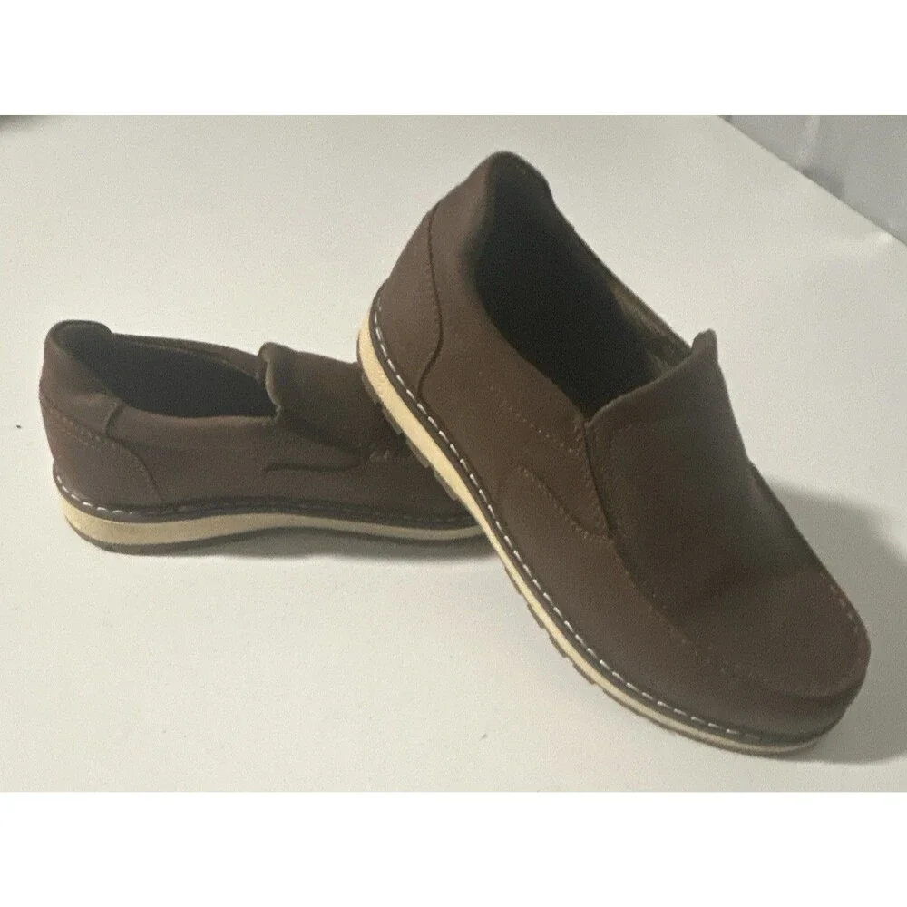 Madison Avenue Boys Brown Slip-On Loafer Casual Shoes: Size 2.5–New with no tags
